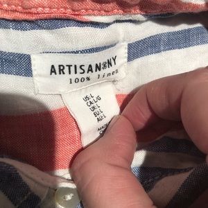 Artisan Ny Tops - π3/15 or 5/25 SALE Womens Artisan NY Linen Shirt Artisan Ny Tops - π3/15 or 5/25 SALE Womens Artisan NY Linen Shirt